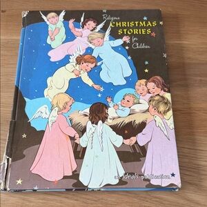 Religious Christmas Stories for Children Book rare collectible item 1961 vintage